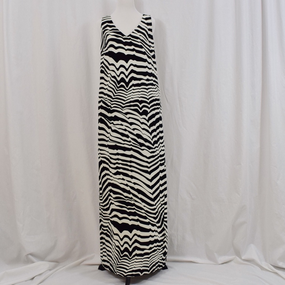 Trina Turk Sleeveless Animal-Print Maxi Dress